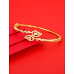 GIVA 92.5 Sterling Silver Zircon Sparkly Leaf Bracelet for Women-picture-34