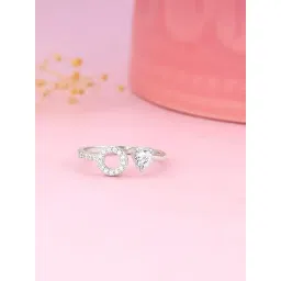 GIVA 92.5 Sterling Vibrant Unity Adjustable Ring for Womens and Girls-picture-28