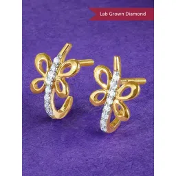 GIVA Lab Grown Diamond 14k (585) Gold Earrings for Women-picture-16