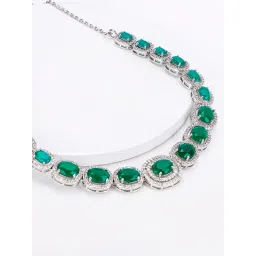 GIVA Love All Around 92.5 Sterling Silver Lovesick Green Necklace for Women-picture-45