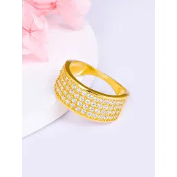 GIVA Love All Around 92.5 Sterling Silver Zircon Studded Simply Bling Adjustable Ring-picture-32