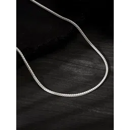 GIVA Men 925 Silver Link Aura Rhodium-Plated Chain-image-5
