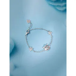 GIVA Silver Kitten Charm Kids Bracelet-picture-12