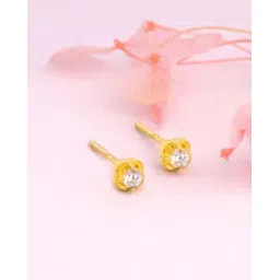 giva Sterling Silver Gold-Plated Stone Stud Earrings-picture-32