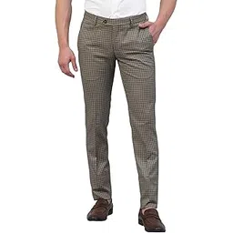 givo Men Polyblend Check Formal Trouser-picture-55