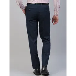 Givo Men Regular Fit Mid-Rise Formal Trousers image 3
