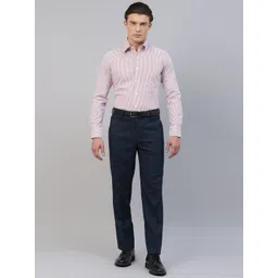 Givo Men Regular Fit Mid-Rise Formal Trousers image 4