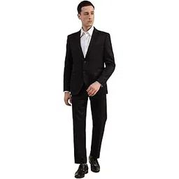givo Mens Tailored Fit Formal Suit Set with Notch Lapel Blazer and Trousers for a Professional Look-picture-10