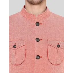 Givo Tailored Fit Bandhgala Cotton Casual Blazer image 2