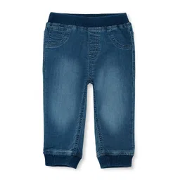 GJ baby Girls Blue Jogger Clean Look Low-Rise Cotton Jeans-picture-40