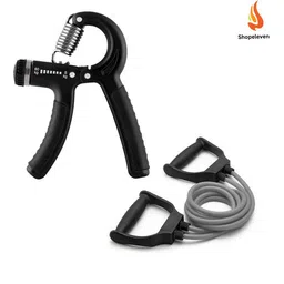 gjshop Toning Tube With Hand Grip For Home, Gym and Body Workout Resistance Fitness Accessory Kit Kit-picture-26