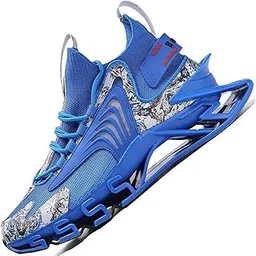 gjuyc Sneakers Shoes for Men Running Shoe Mens Trail Air Fashion Sport Man Athletic Men's Basketball Walking Casual Hiking Male Black White Blue Size Runner Breathable Women Boys Kids-picture-33