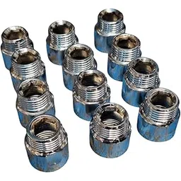 GKP Brass Extension Nipple 1 Inch For Water Tap Fittings.Chrome Finished CP Nipple For Pipe Fitting.Thread Size 1/2'' Length 1 Inch. Pack of 2-picture-30