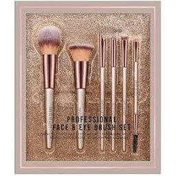 GLAA GLAM Beauty Professional Face & Eye Brush Set of 6 with Synthetic Fibres and Easy Blending For Cream, Liquid & Powder Formulation-picture-48