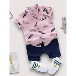 GLAM ELEGANCE Kids Printed Short Sleeves Shirt With Shorts-picture-15