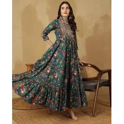 glam roots Women Embroidered Flared Kurta-picture-44