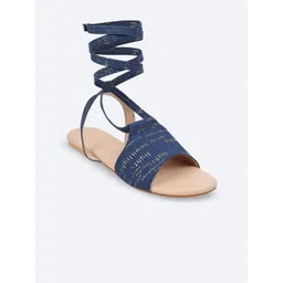 GLAM STORY Women Open Toe Flats with Laser Cuts-picture-37