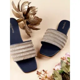 Glam Story Women's Gold Ethnic Sandals-picture-35