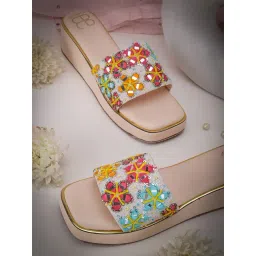 Glam Story Women's Masakali Off White Casual Wedges-picture-23