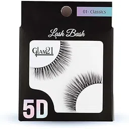 Glam21 Lash Bash Eyelashes - 5D Fake Eyelashes, False Eyelashes for Eye, 1 Pair, Natural & Soft - CLASSICS-picture-49