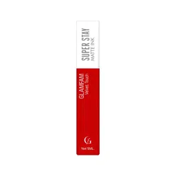GlamFam Super Stay Liquid Lipstick - 5 ml - Crimson Red - 09-picture-12