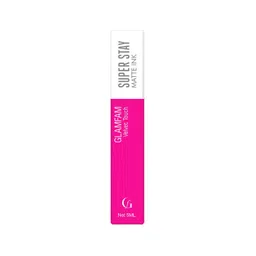 GlamFam Super Stay Liquid Lipstick - 5 ml - Flamingo Pink - 16-picture-17