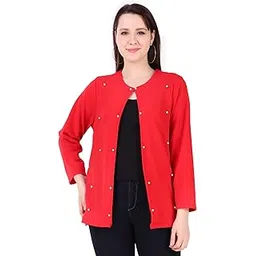 glamlife Women Fleece Hooded Shrug-picture-42