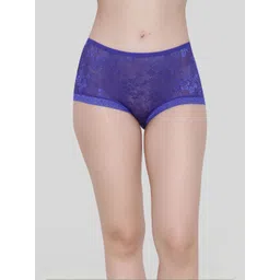 Glamoras Blue High-Rise Lace Briefs-picture-26