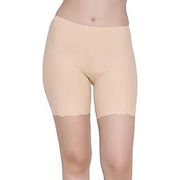 glamoras Nylon Spandex High Waist Seamless Under Skirt Shorts for Women & Girls | Shorts High Waist Stretchable Skin Fit Shorties Tights Cycling Shorts Biker Bicycle Shorts-picture-25