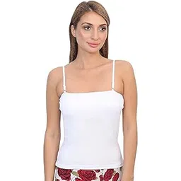 glamoras Women Cotton Lycra Padded Non Wired Adjustable Spaghetti Strap Tank Top Camisole, Size- M-XL-picture-30