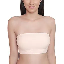 glamoras Women Padded Wire Free Nylon Blend Tube Bra-picture-21