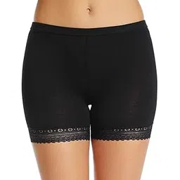 glamoras Women's Cotton Lace High Coverage Stretch Mid Waist Boy Shorts - Free Size | Bike Cycling Slip Yoga Shorts Under Dresses Undershorts for Women & Girls-picture-48