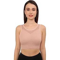glamoras Women's Polyester Spandex Padded Wireless Sports Bra | Full Coverage, Seamless & High Support Sports Bra for Workout & Yoga | Size: S-XL-picture-15