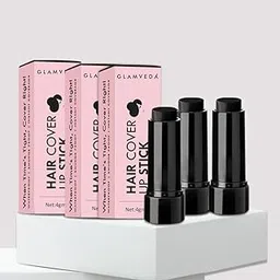 Glamveda Hair Touch-Up | Instant Hair Colour Stick | Natural Hairline, Root Touch Up Helps Cover Grey Root | Highly Pigmented, Fuller & Denser Look | Long-Lasting Matte Finish (Black) Pack of 3-picture-27