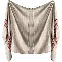 glan Kashmiri Women's Printed Pure Wool Kullu Shawl Ladies Shawl/Stoles Plain For Winter Wear And Gifting Purpose-picture-24
