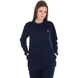 glanz comfort wear Women's Fleece Round Neck Sweatshirt-picture-11