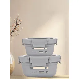 Glasafe Fresh Grip Mellow Green Borosilicate Tiffin - Set of 2-picture-29