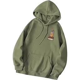 glasgo “GLASGO Trendy Girl's & Women's Printed Hoodie – Aesthetic Winter wear for Women |Oversized Casual Streetwear | Coffee Lovers Sweatshirt ”-picture-17