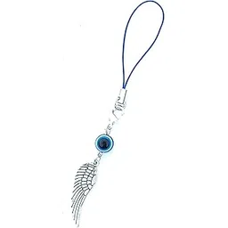 Glass Feather Evil Eye Mobile Phone Pendant, Decorative Charms For Mobile Telephones, Suitable For Keychain Mobile Phone Car Key Bag Backpack Wallet Decoration Usb Charm,Multi-picture-26