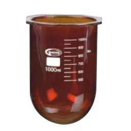 Glassco 1000ml White Printing 3.3 Boro Glass Flask-L Amber with Side Cut for Dissolution Apparatus, 267.204.07 (Pack of 6)-picture-23