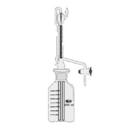 Glassco 100ml Boro 3.3 Glass Automatic Zero Burette with 2000ml Bottle &a; PTFE Stopcock, 122.523.04B-picture-10