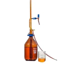 Glassco 10ml Boro 3.3 Glass Automatic Zero Amber Burette with 500ml Bottle &a; Boroflow Stopcock, 120.523.01A-picture-29