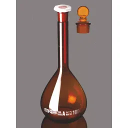 Glassco 10ml Glass Boro 3.3 USP Class A Volumetric Flask with Penny Head Glass and Plastic Stopper QR.130.520.02A-picture-25