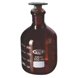 Glassco 250ml Boro 3.3 Glass Amber &a; White Printing Reagent Narrow Mouth Bottle, 273.276.04 (Pack of 10)-picture-27