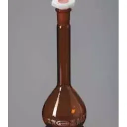 Glassco 500 ml Volumetric Flask Amber with Penny Head glass & PE Stopper, 130.576.09WMA-picture-15