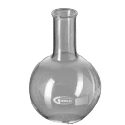 Glassco 500ml White Printing 3.3 Boro Glass Boiling &a; Round Bottom Flask with Narrow Neck, 233.202.04 (Pack of 10)-picture-23