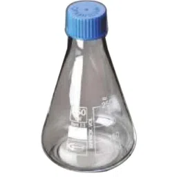 Glassco 500ml White Printing Boro 3.3 Glass &a; Polyethylene Erlenmeyer Flask with Screw Cap, 075.207.05 (Pack of 2)-picture-10