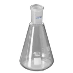 Glassco 500ml White Printing Boro 3.3 Glass Erlenmeyer Flask with Joint, 071.202.53 (Pack of 2)-picture-30
