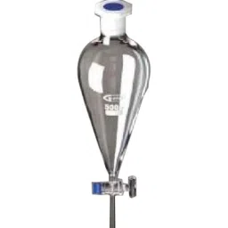 Glassco 50ml Boro 3.3 Glass Squibb Shape Separating Funnel with Glass Stopcock, 147.202.02-picture-15