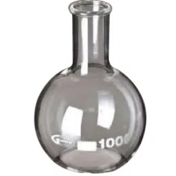 Glassco 50ml White Printing 3.3 Boro Glass Flat Bottom &a; Narrow Neck Flask, 235.202.01 (Pack of 10)-picture-26
